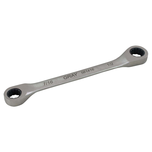 Cl&eacute; &agrave; cliquet polygonale double pour engrenage, 12 pans, 7/16" x 1/2", Fini Ordinaire Distribution Industrielle GC