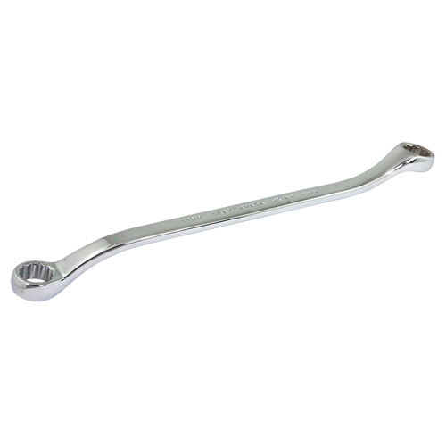 Box End Wrench, 12 Point, 14 mm x 15 mm, 15° Offset, Chrome Finish Distribution Industrielle GC