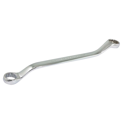 Box End Wrench, 12 Point, 17 mm x 19 mm, 15° Offset, Chrome Finish Distribution Industrielle GC