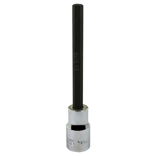 Socket, Hex, 5/16" x 5" L, 1/2" Square Drive Drive Distribution Industrielle GC