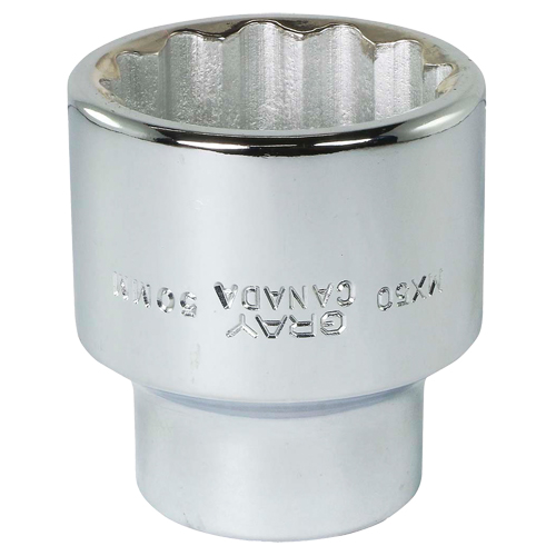 Socket, 50 mm, 1" Drive, 12 Points Distribution Industrielle GC