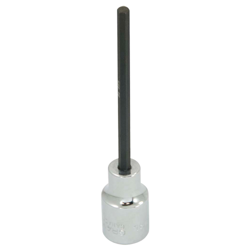 Extra Long Bit Socket, 4 mm x 4" L, 3/8" Drive Distribution Industrielle GC