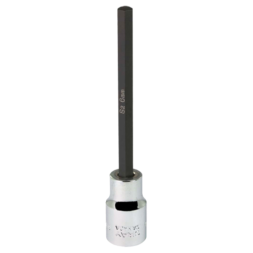 Extra Long Bit  Socket, 6 mm x 4" L, 3/8" Drive Distribution Industrielle GC
