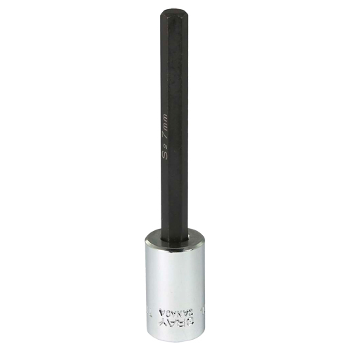 Extra Long Bit  Socket, 7 mm x 4" L, 3/8" Drive Distribution Industrielle GC
