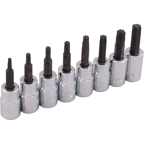 Socket Set, Torx&reg;, 3/8" Drive, 8 Pcs Distribution Industrielle GC
