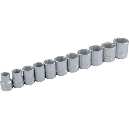 Socket Set, 11 Pcs, 3/8" Drive Size Distribution Industrielle GC