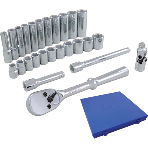 Socket & Attachment Set, 26 Pcs, 3/8" Drive Size, Deep Distribution Industrielle GC