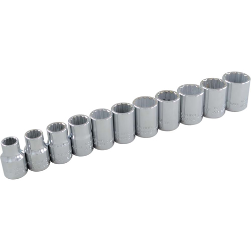 Socket Set, 11 Pcs, 3/8" Drive Size Distribution Industrielle GC