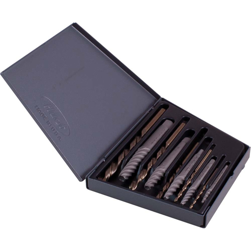 Combination Screw Extractor & Drill Set, High Speed Cobalt, 10 Pieces Distribution Industrielle GC