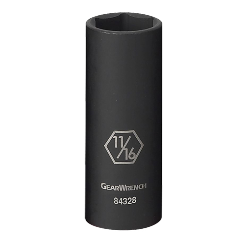 Socket, Impact, 3/4", 3/8" Drive, 6 Points, Deep Distribution Industrielle GC