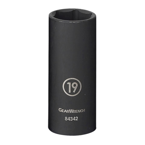 Socket, Impact, 17 mm, 3/8" Drive, 6 Points, Deep Distribution Industrielle GC