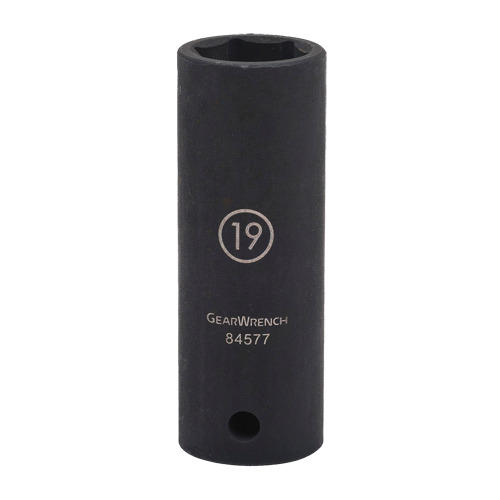 Douille, Chocs, 17 mm, Prise 1/2", 6 pans, Profond Distribution Industrielle GC