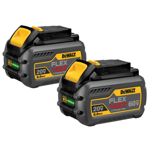 Blocs-piles FlexVolt, Lithium-ion, 60 V, 6 A Distribution Industrielle GC