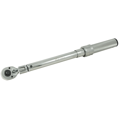 Heavy-Duty Micro-Adjustable Torque Wrench, Click, 3/8" Square Drive, 10 - 80 ft-lbs. Distribution Industrielle GC