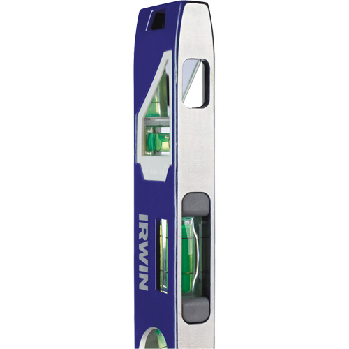250 Series Heavy-Duty Torpedo Level, 9" L, Aluminum, 4 Vials, Magnetic Distribution Industrielle GC