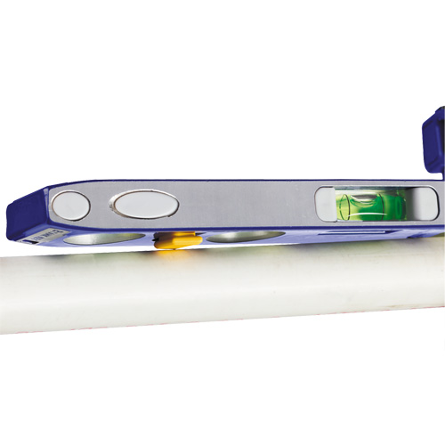 250 Series Heavy-Duty Torpedo Level, 9" L, Aluminum, 4 Vials, Magnetic Distribution Industrielle GC
