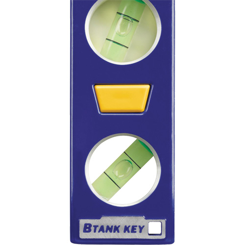 250 Series Heavy-Duty Torpedo Level, 9" L, Aluminum, 4 Vials, Magnetic Distribution Industrielle GC