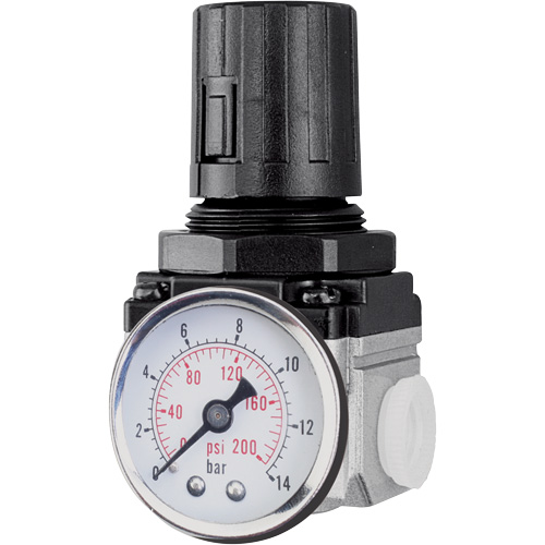 Air Regulator (Gauge Included), 3/8" NPT, 220 PSI Max. PSI, Modular Distribution Industrielle GC