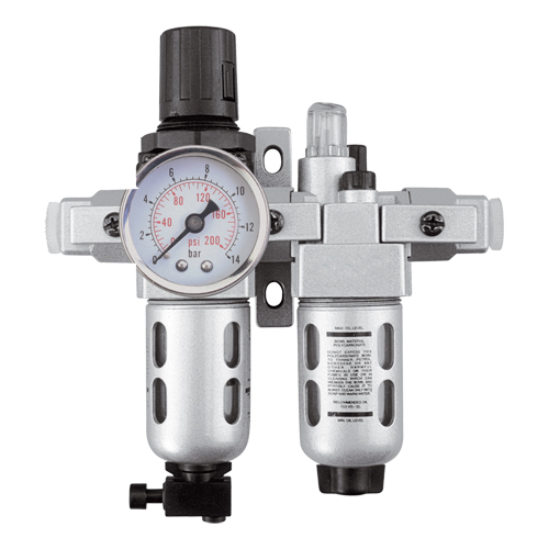 Filtre/r&eacute;gulateur et lubrificateur d'air modulaire (manom&egrave;tre compris), 1/4" NPT Distribution Industrielle GC