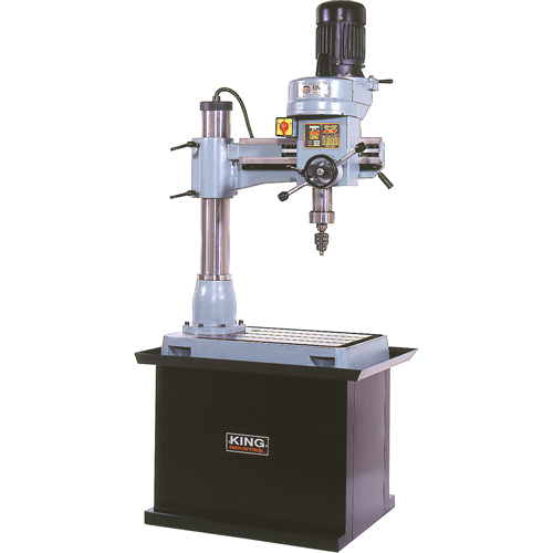 Perceuse-Fraiseuse Radiale, 1/2" Mandrin, 5 Vitesse(s), 21-5/8" la X 19-5/8" lo, #3 Morse Distribution Industrielle GC