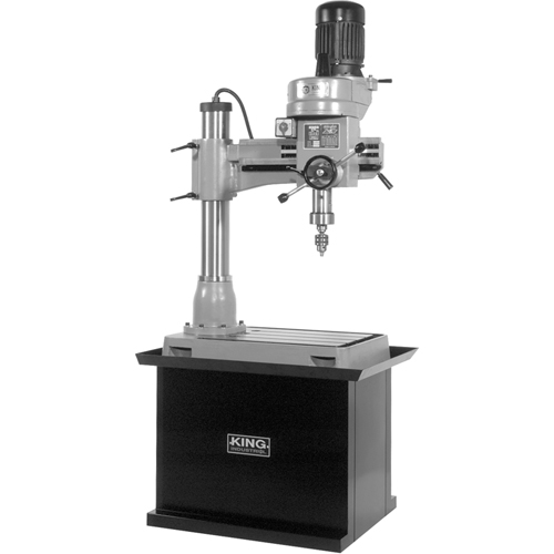 Perceuse-Fraiseuse Radiale, 1/2" Mandrin, 5 Vitesse(s), 21-5/8" la X 19-5/8" lo, #3 Morse Distribution Industrielle GC