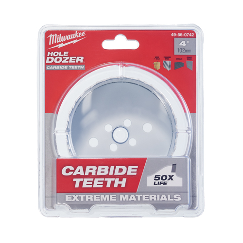 Scie &agrave; bouteur au carbure, 4", Profondeur de la coupe 1-31/50", Carbure Distribution Industrielle GC