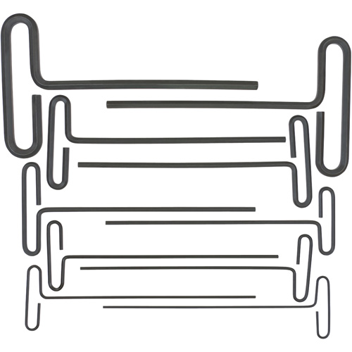 Loop T-Handle Hex Key Set, 10 Pcs., Imperial Distribution Industrielle GC