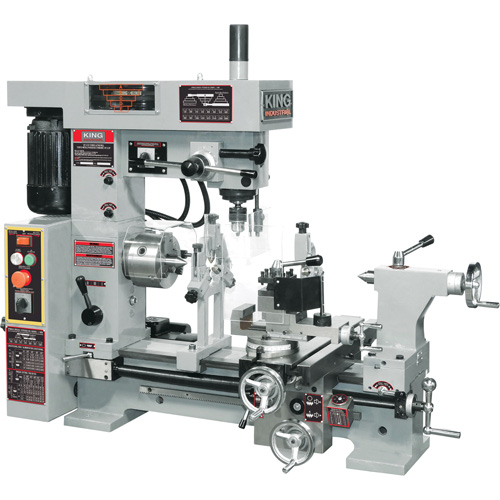 Tour &agrave; m&eacute;tal/fraiseuse combin&eacute;e, 43" lo x 19-1/2" la x 38" h Distribution Industrielle GC