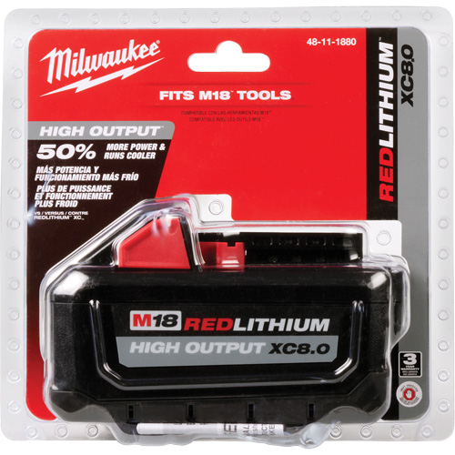 Bloc-pile M18 Redlithium High Output XC8.0, Lithium-ion, 18 V, 8,0 Ah Distribution Industrielle GC