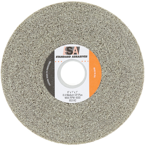 Meule &agrave; usage g&eacute;n&eacute;ral Standard Abrasives, 6" dia., Grain Moyen, Oxyde d'aluminium Distribution Industrielle GC