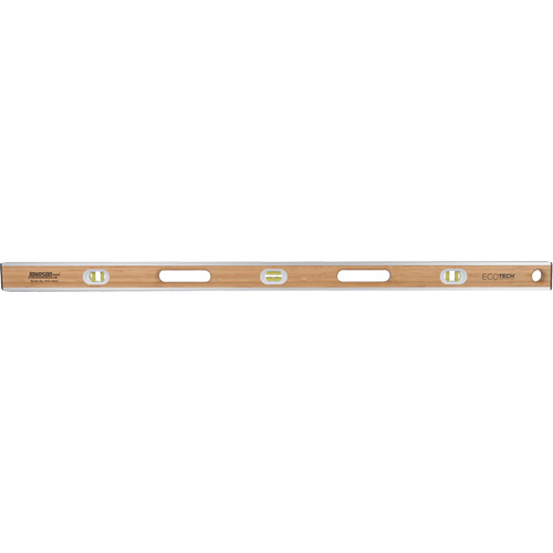 Eco-Tech&reg;  Bamboo Level, I-Beam, 48" L, Wood, 3, Non-Magnetic Distribution Industrielle GC