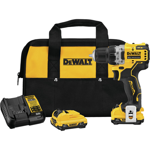 Trousse de perceuse-visseuse avec moteur sans brosse Xtreme, Lithium-ion, 12 V, Mandrin 3/8", Couple 250 UWO Distribution Industrielle GC