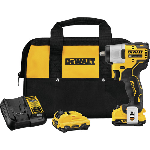 Ensemble de cl&eacute; &agrave; choc avec moteur sans balai Xtreme, 12 V, Mandrin 3/8" Distribution Industrielle GC