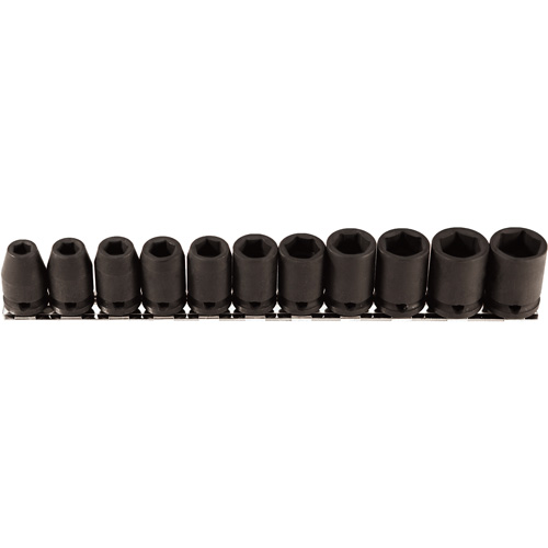 Socket Set, 11 Pcs, Impact, 3/8" Drive Size Distribution Industrielle GC