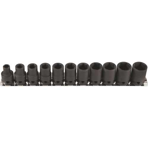 Thin Walled Socket Set, 11 Pcs, Impact, 3/8" Drive Size Distribution Industrielle GC