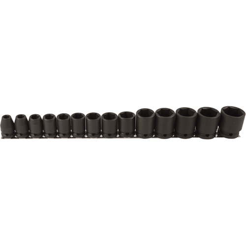 Socket Set, 14 Pcs, Impact, 1/2" Drive Size Distribution Industrielle GC