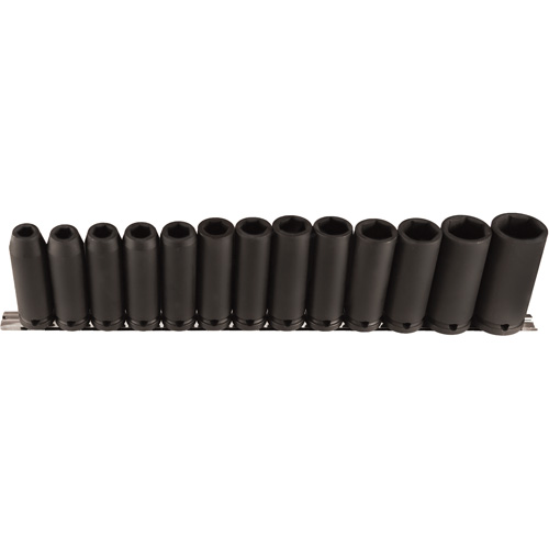 Long Socket Set, 13 Pcs, Impact, 1/2" Drive Size, Deep Distribution Industrielle GC