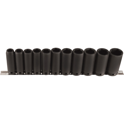 Long Socket Set, 11 Pcs, Impact, 1/2" Drive Size, Deep Distribution Industrielle GC