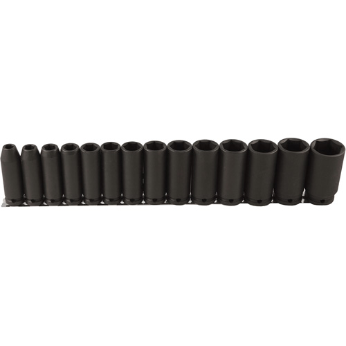 Long Socket Set, 14 Pcs, Impact, 1/2" Drive Size, Deep Distribution Industrielle GC