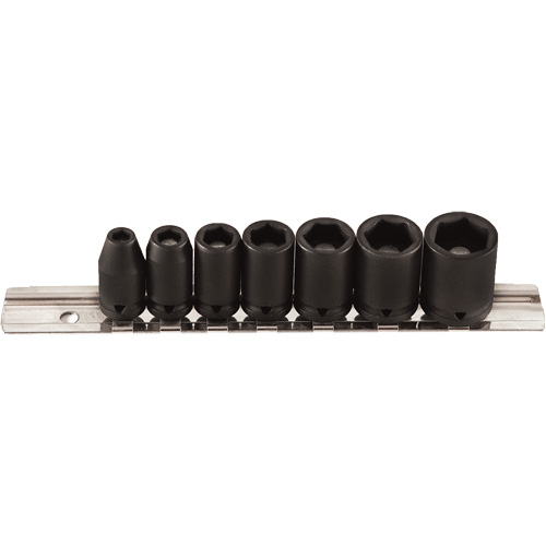 Magnetic Socket Set, 7 Pcs, Impact, 1/4" Drive Size Distribution Industrielle GC