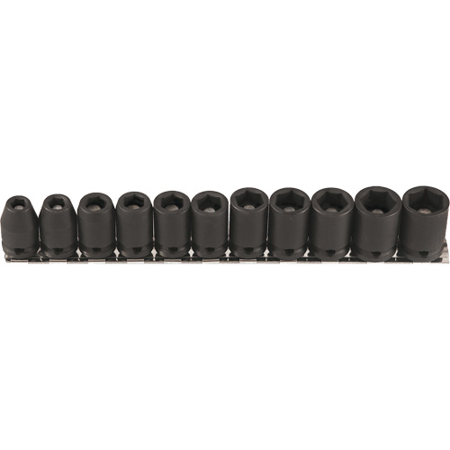 Magnetic Socket Set, 11 Pcs, Impact, 3/8" Drive Size Distribution Industrielle GC