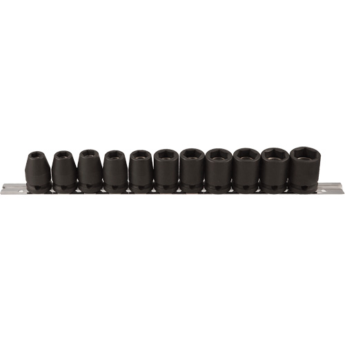 Socket Set, 11 Pcs, Impact, 1/2" Drive Size Distribution Industrielle GC