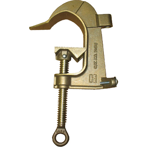 Pince de mise &agrave; la terre &agrave; t&ecirc;te en C en bronze, Capacit&eacute; de 2-7/8" (73 mm) Distribution Industrielle GC