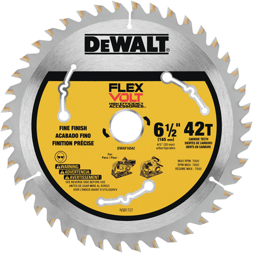 Lame TrackSaw FlexVolt, 6-1/2", 42 dents, Pour Bois Distribution Industrielle GC