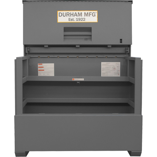 Boîte de rangement pour le chantier, style piano, 60-1/2" la x 34-3/4" p x 49-3/8" h, Gris Distribution Industrielle GC