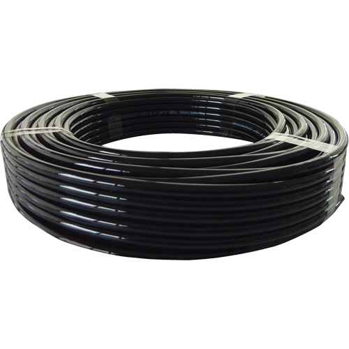 Longlife Pneumatic Tubing, Air, 0.375" OD x 100' L, Nylon/Polyurethane, Black, 232 PSI at 20°C Distribution Industrielle GC