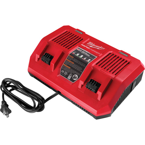 M18 Dual Bay Simultaneous Rapid Charger, 18 V, Lithium-Ion Distribution Industrielle GC