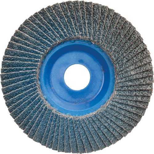 BlueFire R884P Coarse Grit Flap Disc, 5" x 7/8", Type 27, 60 Grit, Zirconia Alumina Distribution Industrielle GC