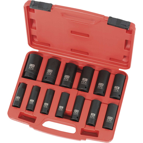 IPS-1312D Jeu de douilles SAE, 13 Mcx, Chocs, Prise de 1/2", Profond Distribution Industrielle GC