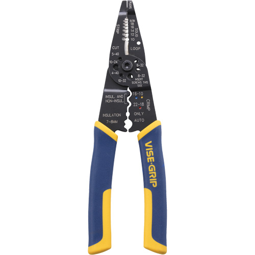 Wire Stripper/Crimper/Cutter Multi-Tool, 8-1/2" L, 10 - 22 AWG Distribution Industrielle GC